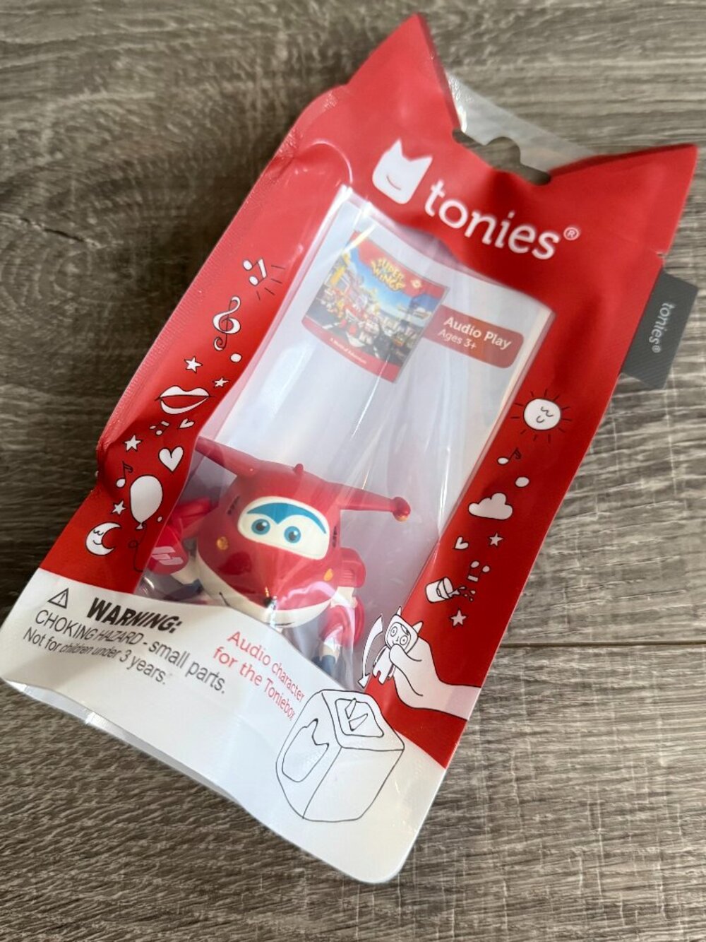 NIP Tonies Super Wings Jett Audio Play Character Figure for Toniebox Red New